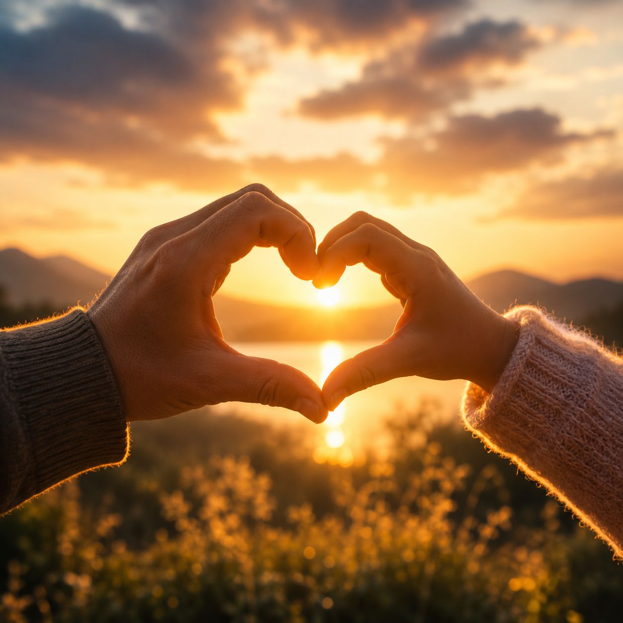 Compassion and support representing love